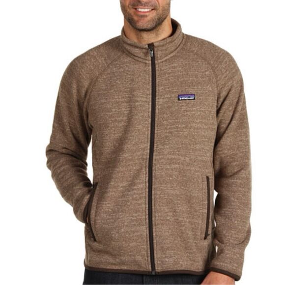 Patagonia Better Sweater Full Zip Heathered Brown Men's Fleece Jacket XS - Picture 1 of 11